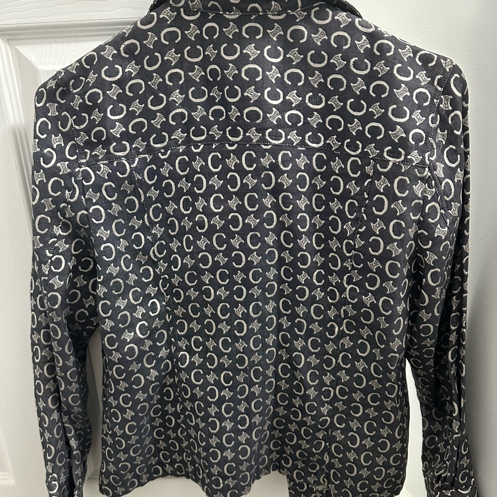 Celine Paris denim logo jacket- vintage - authentic - Picture 3 of 6